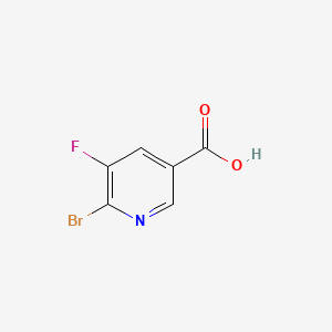 6-Bromo-5-fluoronicotinic acid chemical structure (CAS 38186-87-7)