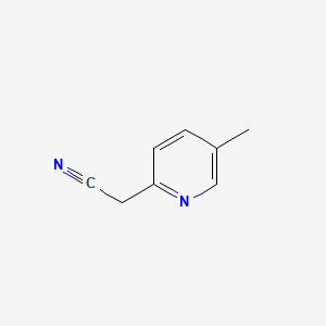 2-(5-Methylpyridin-2-yl)acetonitrile chemical structure (CAS 38203-08-6)