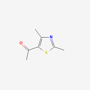 1-(2,4-Dimethylthiazol-5-yl)ethanone chemical structure (CAS 38205-60-6)