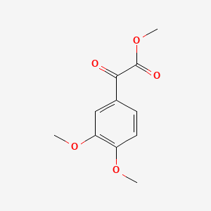 Methyl 2-(3,4-dimethoxyphenyl)-2-oxoacetate chemical structure (CAS 38209-58-4)