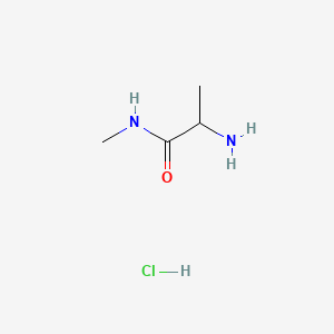 2-Amino-N-methylpropanamide hydrochloride chemical structure (CAS 38215-73-5)
