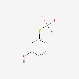 3-[(Trifluoromethyl)thio]phenol chemical structure (CAS 3823-40-3)