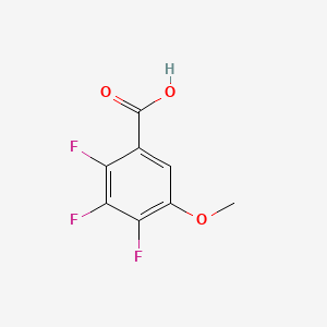 2,3,4-Trifluoro-5-methoxybenzoic acid chemical structure (CAS 38233-47-5)