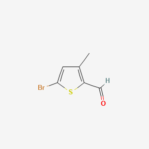 5-Bromo-3-methylthiophene-2-carbaldehyde chemical structure (CAS 38239-46-2)