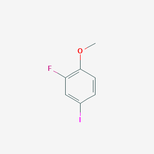 2-Fluoro-4-iodo-1-methoxybenzene chemical structure (CAS 3824-21-3)