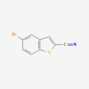 5-Bromobenzo[b]thiophene-2-carbonitrile chemical structure (CAS 38251-66-0)