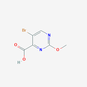 5-Bromo-2-methoxypyrimidine-4-carboxylic acid chemical structure (CAS 38275-37-5)