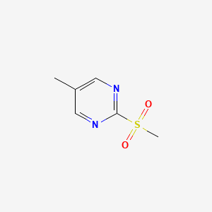 5-Methyl-2-(methylsulfonyl)pyrimidine chemical structure (CAS 38275-45-5)