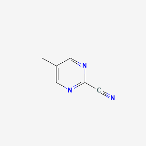 5-Methylpyrimidine-2-carbonitrile chemical structure (CAS 38275-54-6)