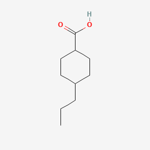 trans-4-Propylcyclohexanecarboxylic acid chemical structure (CAS 38289-27-9)