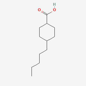 trans-4-Pentylcyclohexanecarboxylic acid chemical structure (CAS 38289-29-1)