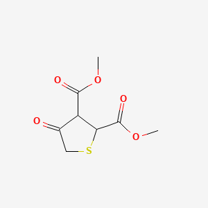 Dimethyl 4-oxotetrahydrothiophene-2,3-dicarboxylate chemical structure (CAS 38293-63-9)