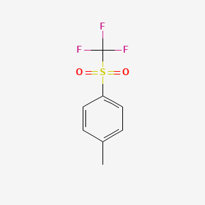 1-Methyl-4-((trifluoromethyl)sulfonyl)benzene chemical structure (CAS 383-10-8)
