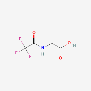 (2,2,2-Trifluoroacetyl)glycine chemical structure (CAS 383-70-0)