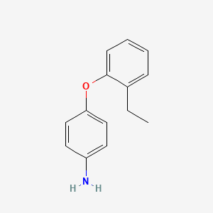 4-(2-Ethylphenoxy)aniline chemical structure (CAS 383126-80-5)