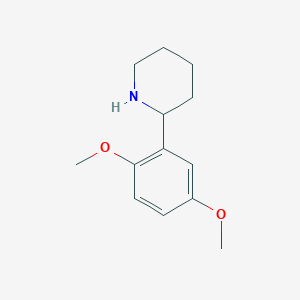 2-(2,5-Dimethoxyphenyl)piperidine chemical structure (CAS 383128-65-2)