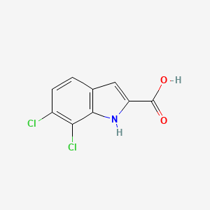 6,7-Dichloro-1H-indole-2-carboxylic acid chemical structure (CAS 383132-13-6)