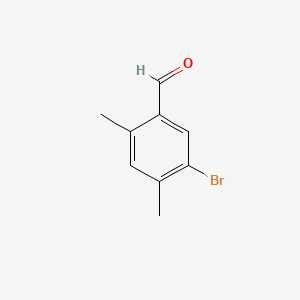 5-Bromo-2,4-dimethylbenzaldehyde chemical structure (CAS 383176-10-1)