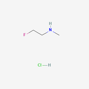 2-Fluoro-N-methylethanamine hydrochloride chemical structure (CAS 3832-36-8)
