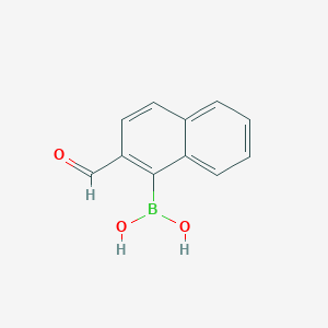 (2-Formylnaphthalen-1-yl)boronic acid chemical structure (CAS 383421-83-8)