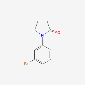 1-(3-Bromophenyl)pyrrolidin-2-one chemical structure (CAS 38348-83-3)