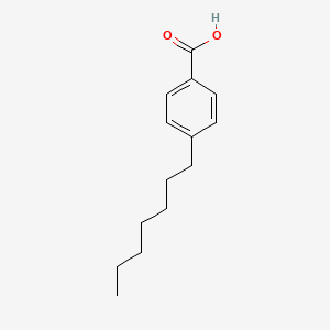 4-Heptylbenzoic acid chemical structure (CAS 38350-87-7)