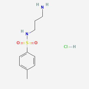 N-(3-Aminopropyl)-4-methylbenzenesulfonamide hydrochloride chemical structure (CAS 38353-79-6)