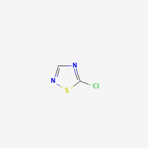 5-Chloro-1,2,4-thiadiazole chemical structure (CAS 38362-15-1)