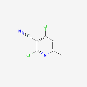 2,4-Dichloro-6-methylnicotinonitrile chemical structure (CAS 38367-36-1)