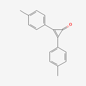 2,3-Di-p-tolylcycloprop-2-en-1-one chemical structure (CAS 38377-57-0)