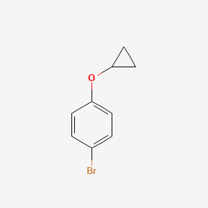 1-Bromo-4-cyclopropoxybenzene chemical structure (CAS 38380-85-7)