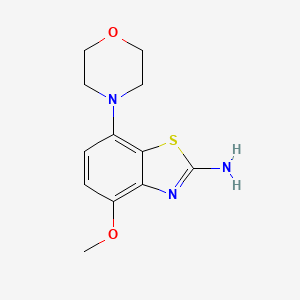 4-Methoxy-7-morpholinobenzo[d]thiazol-2-amine chemical structure (CAS 383865-57-4)