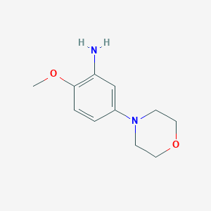 2-Methoxy-5-morpholinoaniline chemical structure (CAS 383870-88-0)