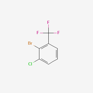 2-Bromo-1-chloro-3-(trifluoromethyl)benzene chemical structure (CAS 384-16-7)