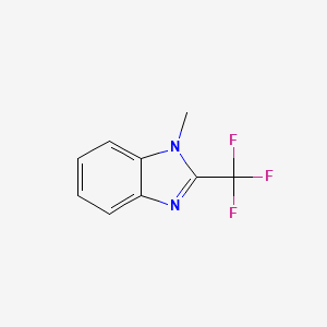 1-Methyl-2-(trifluoromethyl)-1H-benzo[d]imidazole chemical structure (CAS 384-46-3)