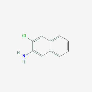 3-Chloronaphthalen-2-amine chemical structure (CAS 38410-42-3)