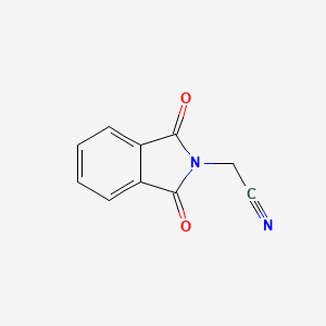 2-(1,3-Dioxoisoindolin-2-yl)acetonitrile chemical structure (CAS 3842-20-4)