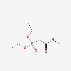 Diethyl (2-(dimethylamino)-2-oxoethyl)phosphonate chemical structure (CAS 3842-86-2)