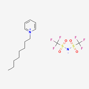 N-Octylpyridinium bis(trifluoromethanesulfonyl)imide chemical structure (CAS 384347-06-2)