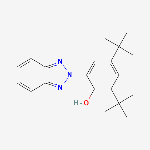 2-(2H-Benzo[d][1,2,3]triazol-2-yl)-4,6-di-tert-butylphenol chemical structure (CAS 3846-71-7)