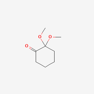 2,2-Dimethoxycyclohexan-1-one chemical structure (CAS 38461-13-1)