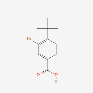 3-Bromo-4-(tert-butyl)benzoic acid chemical structure (CAS 38473-89-1)