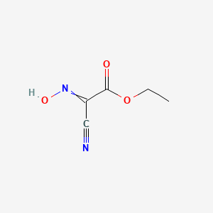 Ethyl 2-cyano-2-(hydroxyimino)acetate chemical structure (CAS 3849-21-6)