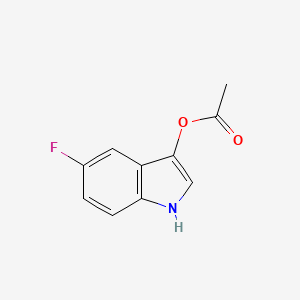 5-Fluoro-1H-indol-3-yl acetate chemical structure (CAS 3849-75-0)