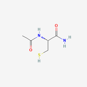 (R)-2-Acetamido-3-mercaptopropanamide chemical structure (CAS 38520-57-9)