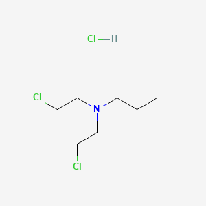 N,N-Bis(2-chloroethyl)propan-1-amine hydrochloride chemical structure (CAS 38521-66-3)