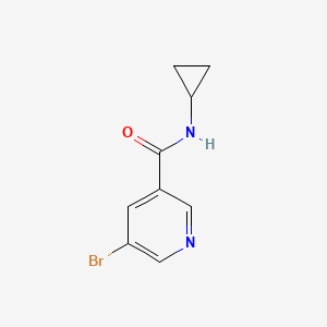 5-Bromo-N-cyclopropylnicotinamide chemical structure (CAS 385382-48-9)