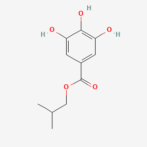 Isobutyl 3,4,5-trihydroxybenzoate chemical structure (CAS 3856-05-1)