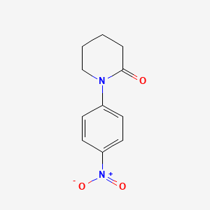 1-(4-Nitrophenyl)piperidin-2-one chemical structure (CAS 38560-30-4)