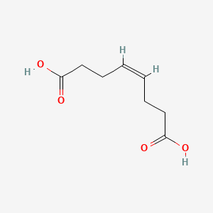 (Z)-Oct-4-enedioic acid chemical structure (CAS 38561-68-1)